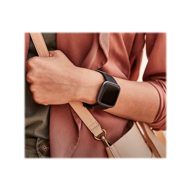 Fitbit Versa 2 - Carbon - smart watch with band - silicone - black