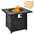 thumbnail image 1 of Costway Table de Foyer au Propane de 32 Pouces, Plateau Carré avec Roches de Lave, Housse 50 000 BTU, 1 of 10