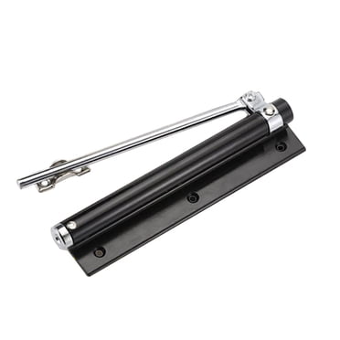 Clearance! beishanbush Door Stoppers Door Stainless Spring Steel Closer Single Adjustable Automatic Closer Door Tools & Home Improvement One Size Black