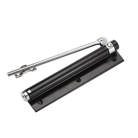 Clearance! beishanbush Door Stoppers Door Stainless Spring Steel Closer Single Adjustable Automatic Closer Door Tools & Home Improvement One Size Black
