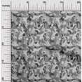 thumbnail image 2 of oneOone Silk Tabby Gray Fabric Abstract Sewing Material Print Fabric By The Yard 42 Inch Wide, 2 of 4