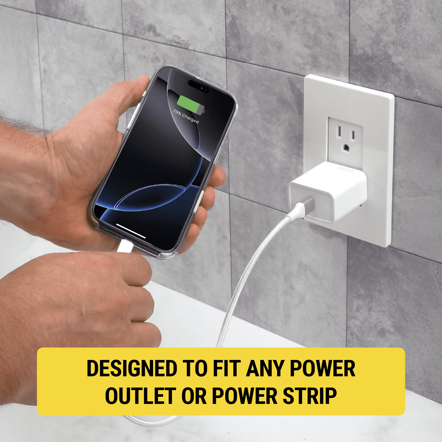 Scosche Adaptateur de fiche murale SHPDC20WT-2PRP Power Volt 20 W à recharge rapide USB-C, blanc, paquet de 2