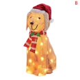 thumbnail image 3 of Christmas Decorations Outside Light-Up Animals Dog Deer Santa ClausOutside, 3 of 6