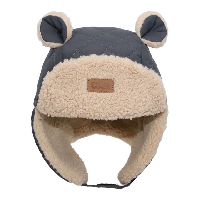 Calikids Teddy Winter Aviator Hat - Iron (S)