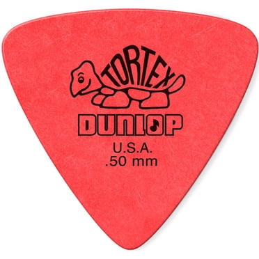 Jim Dunlop Tortex Pics Triangulaires -.50 mm, Lot de 6