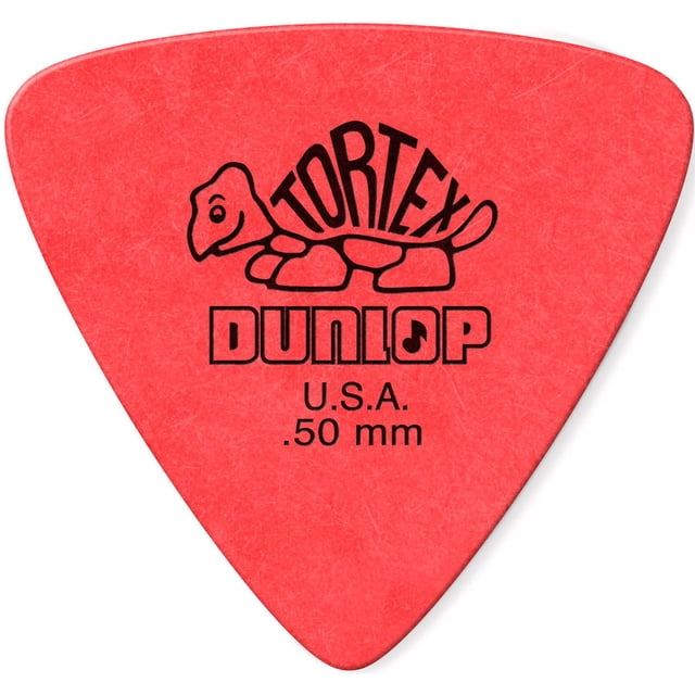 Jim Dunlop Tortex Pics Triangulaires -.50 mm, Lot de 6