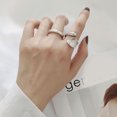 thumbnail image 2 of Dalazy Silver Women Ring Open End Replacement Decorative Stylish Fashionable Ladies Dating Photography Rings Jewellery, 2 of 6
