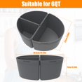 thumbnail image 3 of 3 Pcs Séparateur de Mijoteuse pour Casserole de 6 QT, Étanche, Séparateur de Mijoteuse Réutilisable en Silicone, Séparateur de Mijoteuse Résistant à la Chaleur, Doublure de Cuisson Compatible Lave-Vaisselle, 3 of 9