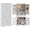 White, variant on GloryStar 72 Inch Tall Wood Pantry Cabinet, Slim Kitchen Cabinet with Drawer, Door Shelves & Adjustable Shelves, Freestanding Cupboard Storage Organizer for Dining Room/Living Room