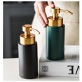 thumbnail image 3 of Qeeadeea/ Ceramic Foaming Soap Dispenser, Marble Foam Soap Dispenser With Gold Pump, Hand Foaming Dispenser For Barthroom Accessories-green-solid color, 3 of 8