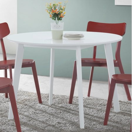 Roundhill Roma Contemporary Wood Dining Table, Rou