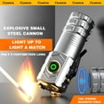 thumbnail image 2 of Clearance,Flashlight,Super Bright Flashlight,Rechargeable LED Flashlight With High Lumen, 18500 Lithium Battery Super Bright, Scalable And Flashlight, Powerful Handheld Flashlight Suitable, 2 of 9
