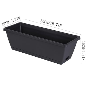 LSLJS Bacs de Plantation en Plastique pour Légumes et Fleurs, Pots de Plantation de Légumes, Pots à Fleurs, Bac de Plantation de Légumes pour Balcon, pour Jardin Intérieur Extérieur, Patio, Déco Maison