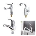 thumbnail image 2 of Single Cold Water Faucet Silver Bathroom Taps Single Handle Deck Mounted Basin Tap, 2 of 6