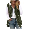 thumbnail image 1 of Womens Fall Winter Sleeveless Coat Zip Up Warm Jackets Outerwear with Pockets, 1 of 1