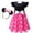 Pink+Headband, variant on Toddlr Girls Mickey/Minnie Dress with Headband Cartoon Princess Dress 2-7 Year