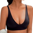 thumbnail image 1 of Timegard Womens Bras Adjustable Strap Wireless Deep V Neck Smoothing Full Support Comfort Everyday Bra, 1 of 6