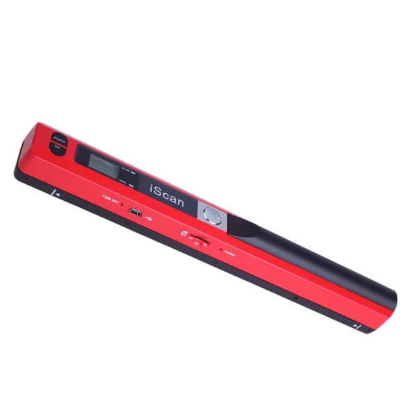 lionlar Handheld Portable Scanner for A4 Document Photos 300/600/900DPI Transfer File to Red