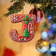 thumbnail image 1 of Hbdhejl 26 Pieces Red Letters Christmas Tree Decorations Candy Cane Letters With Berry Pattern Mini Alphabet Hanging Ornaments Party Home 2D Acrylic Christmas Tree, 1 of 4
