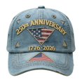 thumbnail image 1 of TIELUTT USA 250th Anniversary Print Baseball Cap Minimalist Letter Sun Hat For, 1 of 4