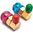 thumbnail image 1 of Biltek R134a A/C Manifold Gauge Conversion Kit High Low Angle Quick Adapter ACME, 1 of 4