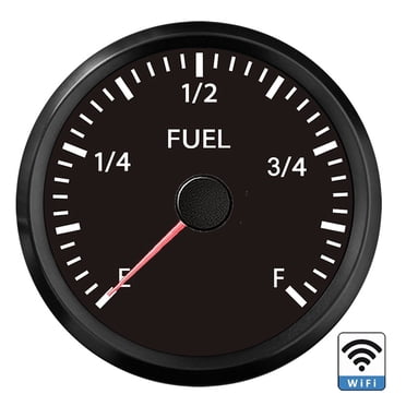 Jauge de Niveau de Carburant Wifi Étanche pour Marine Bateau Voiture Compteur de Réservoir d'Huile 10-180ohm 240-33ohm 9-32VDC, Facile à Installer