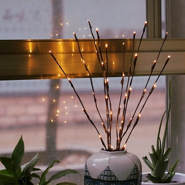 LED Willow Branch Lamp Floral Lights 20 Bulbs Home Christmas Party Garden Decor