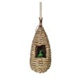 thumbnail image 4 of Humming Bird Houses For Outside Hanging Natural Grass Hanging Bird Hut Hand Woven Hummingbird, 4 of 6