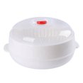 thumbnail image 3 of Hearth & Gear Microwave Oven Steamer Multifunctional Microwave Vegetable Steamer With A Transparent Lid Cookware Micro Dish Kitchen Cooking Steamers For Cooking Dumplings Vegetable No Stick Frying, 3 of 6