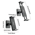 thumbnail image 2 of Wall Mount 360 Rotating Extendable Tablet Holder Stand Adjustable Foldable Aluminum Phone Mount For Devices 47 to 13 Inches, 2 of 6