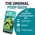 thumbnail image 1 of The Original Poop Bags USDA Biobased Pet Waste Bag Dispenser - Peanuts Characters - 1 Bag Dispenser With Leash Clip - 15 Bags Included, BLACK, poopbag, 1 of 6