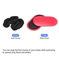 thumbnail image 3 of Unique Bargains Exercise Core Sliders, Oval Glider Discs with Feet Covers, Dual Sided, Home Gym, Red, 3 of 6