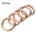 thumbnail image 3 of Unique Bargains 36x25x5.5mm Round Zinc Alloy Spring Gate O Ring Snap Clip Buckle, Rose Gold 10 Pack, 3 of 5