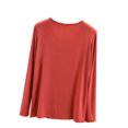 thumbnail image 4 of MeetoTime T-Shirts à Col Rond à Manches Longues pour Femmes Camisoles Confortables T-Shirts Doux de Couleur Unie sous-Vêtements, 4 of 6