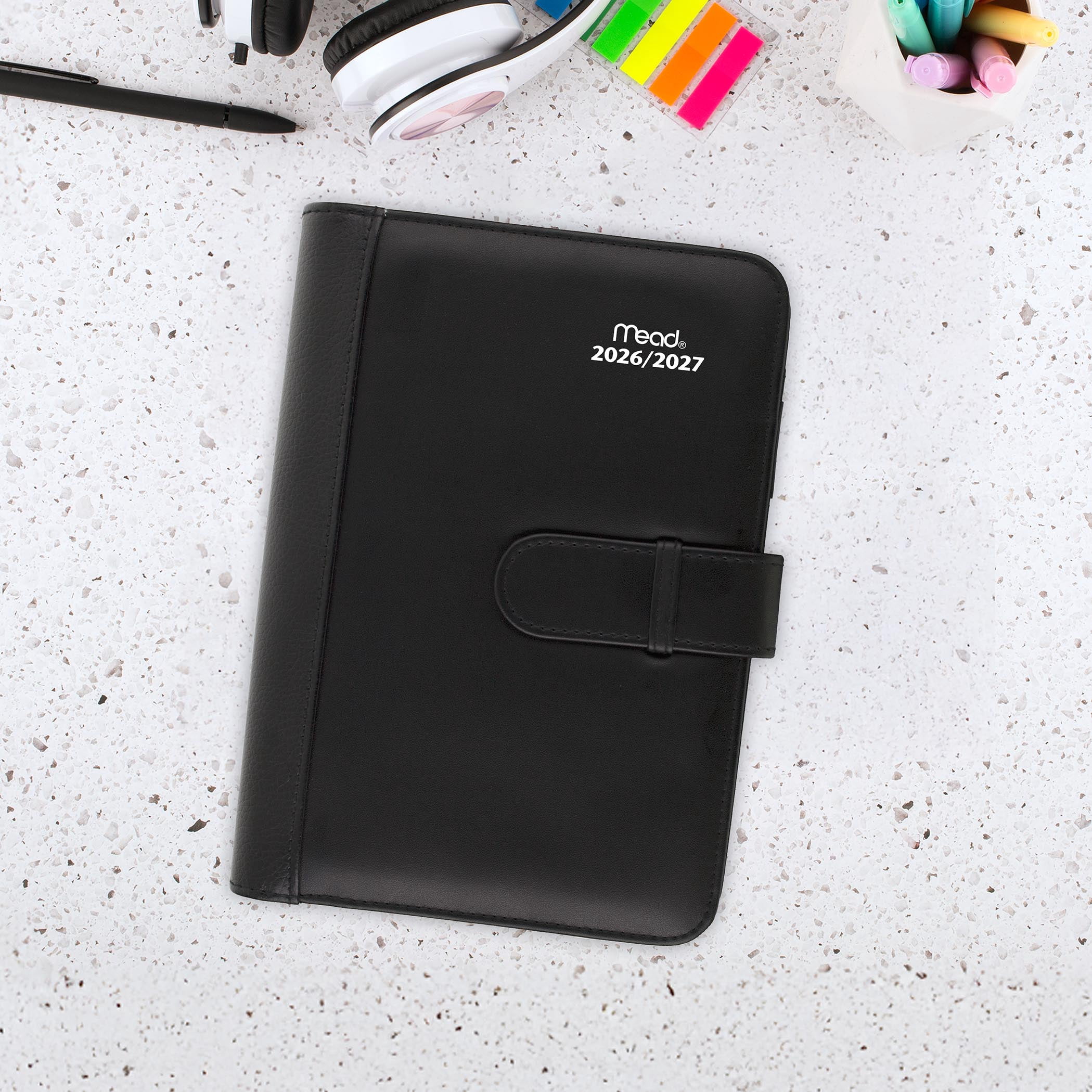 2027 Mead® Small Weekly and Monthly Planning Padfolio
