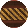 thumbnail image 1 of Ahgly Company Tapis d'Intérieur Lavable en Machine Carré Acajou Brun, 3 Pieds Carré, 1 of 7