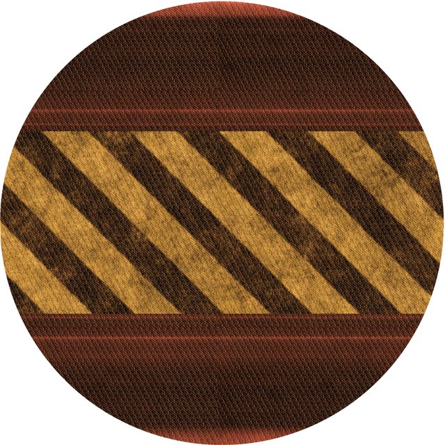 Ahgly Company Tapis d'Intérieur Lavable en Machine Carré Acajou Brun, 3 Pieds Carré