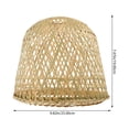 thumbnail image 2 of Bamboo Lamp Shade Vintage Lampshade for Floor Light Table Lamp Pendant Light, 2 of 8