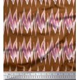 thumbnail image 1 of Soimoi polyester Crepe Fabric Zig Zag Abstract Printed Craft Fabric by the Yard 52 Inch Wide, 1 of 3