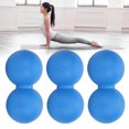 thumbnail image 4 of Muscle Relaxing Massage Ball, Portable Relieve Muscle Fatigue Easy Carrying Yoga Training Peanut Ball 3pcs  For Workout Green,Blue, 4 of 8