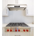 thumbnail image 4 of Vertrons 30" 850CFM Under Cabinet Range Hood | Steam Auto Clean | Superior Perimeter Extraction Design | Six Touch Control Speeds | Auto power off function | Remote Control | GU10 LED Lights, 4 of 7
