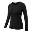 thumbnail image 2 of Women Compression Long Sleeve Yoga Basketball Fitness Blouse, 2 of 2