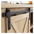 thumbnail image 3 of 24-82 Inch Super Mini Cabinet Sliding Barn Door Hardware Kit, Tracks Rollers For Tv Stand Closet Window Wide Door Panel ,Easy to Install, 3 of 6