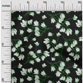 thumbnail image 2 of oneOone Velvet Green Fabric Floral Craft Projects Decor Fabric Printed By The Yard 58 Inch Wide, 2 of 4
