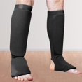 thumbnail image 2 of Transemion 1 Pair Shin Instep Guards MMA Elastic Protector and Protection Supplies Training Black L 1Set, 2 of 4