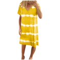 thumbnail image 1 of TJAZFJPA Mini Robes d'Été Mode Décontractée Grande Taille Ample et Confortable Col en V Rayé Imprimé Sans Manches Robe Maxi pour Femmes Robe de Nuit pour Femmes Sexy, 1 of 5
