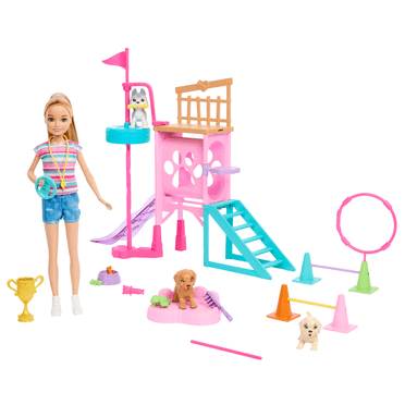 Barbie-Poupée et Coffret Parcours d’Obstacles