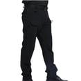 thumbnail image 5 of cllios Pantalon de Randonnée pour Homme Grande Taille Pantalon Cargo à Multiples Poches Pantalon d'Extérieur Imperméable en Ripstop Pantalon de Travail de Randonnée Léger Extensible Noir 4TG, 5 of 5