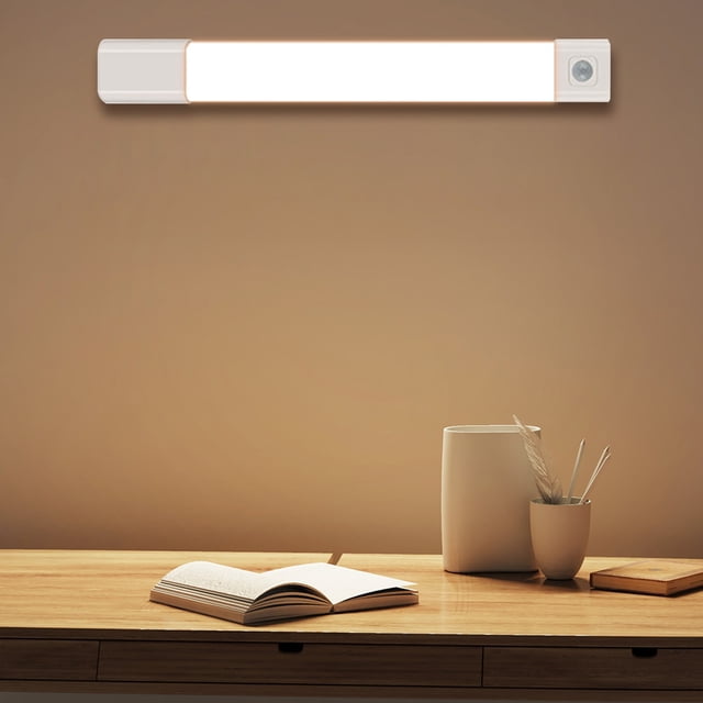 Meitianfacai Under Cabinet Light, LED Motion Sensor Light, Wireless Under Counter Lights, Rechargeable Battery Operated Closet Lights, 3 Lighting Modes, for Kitchen, Stairs, Closets