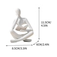 thumbnail image 2 of Meitianfacai Statue de Lecture Abstraite Étagère Décorative Ornement de Bureau, 2 of 2